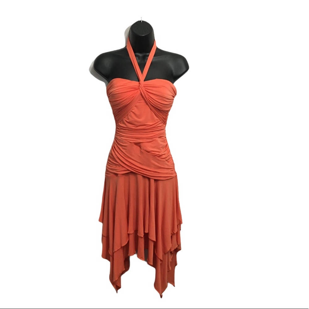 NEW BCBGMAXAZRIA Halter Formal Dress XS - Picture 1 of 7